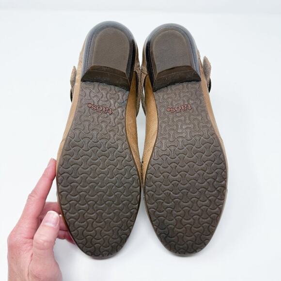 Taos Tan Leather Esteem Mary Janes Women's Sz 10 Cushioned Insole w Arch Support - Picture 6 of 10